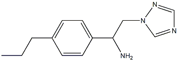 1-(4-propylphenyl)-2-(1H-1,2,4-triazol-1-yl)ethanamine Struktur