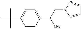 1-(4-tert-butylphenyl)-2-(1H-pyrazol-1-yl)ethanamine Struktur