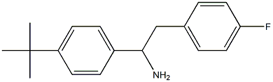 1-(4-tert-butylphenyl)-2-(4-fluorophenyl)ethan-1-amine Struktur