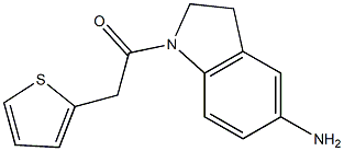 1-(5-amino-2,3-dihydro-1H-indol-1-yl)-2-(thiophen-2-yl)ethan-1-one Struktur