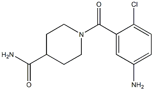 1-(5-amino-2-chlorobenzoyl)piperidine-4-carboxamide Struktur