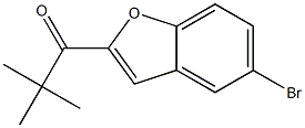 1-(5-bromo-1-benzofuran-2-yl)-2,2-dimethylpropan-1-one Struktur