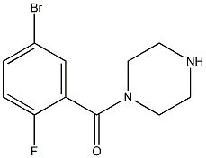 1-(5-bromo-2-fluorobenzoyl)piperazine Struktur