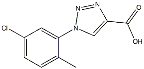 1-(5-chloro-2-methylphenyl)-1H-1,2,3-triazole-4-carboxylic acid Struktur