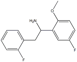 1-(5-fluoro-2-methoxyphenyl)-2-(2-fluorophenyl)ethan-1-amine Struktur