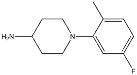 1-(5-fluoro-2-methylphenyl)piperidin-4-amine Struktur