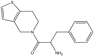 1-(6,7-dihydrothieno[3,2-c]pyridin-5(4H)-yl)-1-oxo-3-phenylpropan-2-amine Struktur