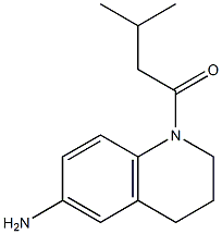 1-(6-amino-1,2,3,4-tetrahydroquinolin-1-yl)-3-methylbutan-1-one Struktur