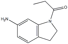 1-(6-amino-2,3-dihydro-1H-indol-1-yl)propan-1-one Struktur