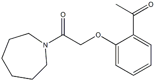 1-(azepan-1-yl)-2-(2-acetylphenoxy)ethan-1-one Struktur