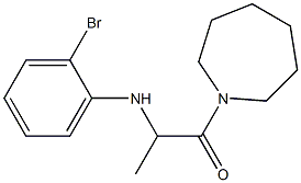 1-(azepan-1-yl)-2-[(2-bromophenyl)amino]propan-1-one Struktur