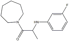 1-(azepan-1-yl)-2-[(3-fluorophenyl)amino]propan-1-one Struktur