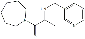 1-(azepan-1-yl)-2-[(pyridin-3-ylmethyl)amino]propan-1-one Struktur