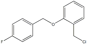 1-(chloromethyl)-2-[(4-fluorophenyl)methoxy]benzene Struktur