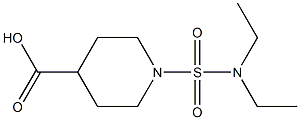 1-(diethylsulfamoyl)piperidine-4-carboxylic acid Struktur