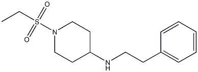 1-(ethanesulfonyl)-N-(2-phenylethyl)piperidin-4-amine Struktur