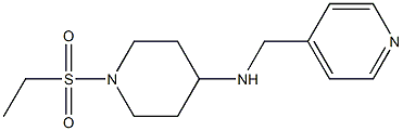 1-(ethanesulfonyl)-N-(pyridin-4-ylmethyl)piperidin-4-amine Struktur