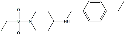 1-(ethanesulfonyl)-N-[(4-ethylphenyl)methyl]piperidin-4-amine Struktur