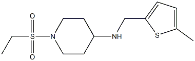 1-(ethanesulfonyl)-N-[(5-methylthiophen-2-yl)methyl]piperidin-4-amine Struktur