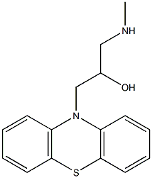 1-(methylamino)-3-(10H-phenothiazin-10-yl)propan-2-ol Struktur