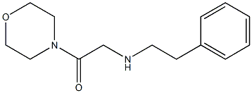 1-(morpholin-4-yl)-2-[(2-phenylethyl)amino]ethan-1-one Struktur