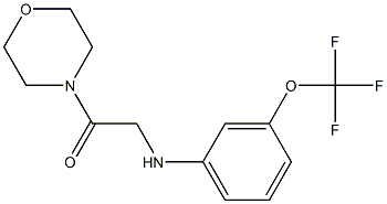 1-(morpholin-4-yl)-2-{[3-(trifluoromethoxy)phenyl]amino}ethan-1-one Struktur