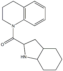 1-(octahydro-1H-indol-2-ylcarbonyl)-1,2,3,4-tetrahydroquinoline Struktur