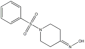 1-(phenylsulfonyl)piperidin-4-one oxime Struktur