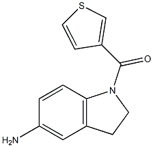 1-(thiophen-3-ylcarbonyl)-2,3-dihydro-1H-indol-5-amine Struktur