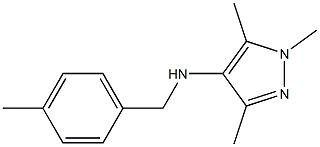 1,3,5-trimethyl-N-[(4-methylphenyl)methyl]-1H-pyrazol-4-amine Struktur