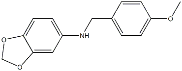 1,3-benzodioxol-5-yl(4-methoxyphenyl)methylamine Struktur