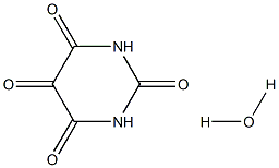 1,3-diazinane-2,4,5,6-tetrone hydrate Struktur