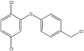 1,4-dichloro-2-[4-(chloromethyl)phenoxy]benzene Struktur