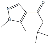 1,6,6-trimethyl-4,5,6,7-tetrahydro-1H-indazol-4-one Struktur