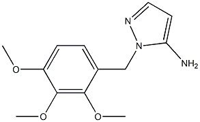 1-[(2,3,4-trimethoxyphenyl)methyl]-1H-pyrazol-5-amine Struktur