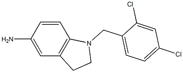 1-[(2,4-dichlorophenyl)methyl]-2,3-dihydro-1H-indol-5-amine Struktur