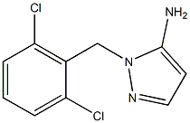 1-[(2,6-dichlorophenyl)methyl]-1H-pyrazol-5-amine Struktur