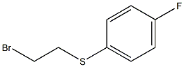 1-[(2-bromoethyl)thio]-4-fluorobenzene Struktur