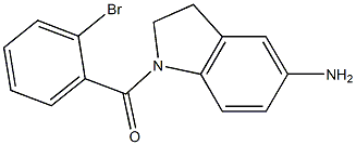 1-[(2-bromophenyl)carbonyl]-2,3-dihydro-1H-indol-5-amine Struktur