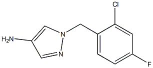 1-[(2-chloro-4-fluorophenyl)methyl]-1H-pyrazol-4-amine Struktur