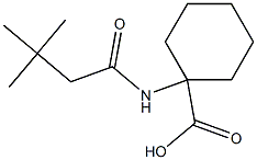 1-[(3,3-dimethylbutanoyl)amino]cyclohexanecarboxylic acid Struktur