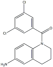 1-[(3,5-dichlorophenyl)carbonyl]-1,2,3,4-tetrahydroquinolin-6-amine Struktur