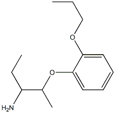 1-[(3-aminopentan-2-yl)oxy]-2-propoxybenzene Struktur