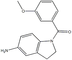 1-[(3-methoxyphenyl)carbonyl]-2,3-dihydro-1H-indol-5-amine Struktur