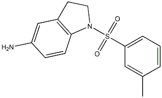 1-[(3-methylbenzene)sulfonyl]-2,3-dihydro-1H-indol-5-amine Struktur