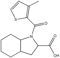 1-[(3-methylthien-2-yl)carbonyl]octahydro-1H-indole-2-carboxylic acid Struktur