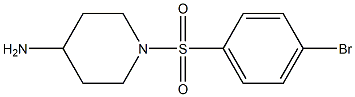 1-[(4-bromobenzene)sulfonyl]piperidin-4-amine Struktur