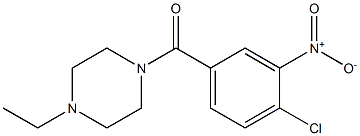 1-[(4-chloro-3-nitrophenyl)carbonyl]-4-ethylpiperazine Struktur