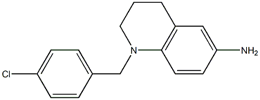 1-[(4-chlorophenyl)methyl]-1,2,3,4-tetrahydroquinolin-6-amine Struktur