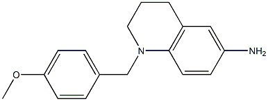 1-[(4-methoxyphenyl)methyl]-1,2,3,4-tetrahydroquinolin-6-amine Struktur